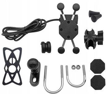 Uchwyt na telefon ładowarka USB 2.1A do kierownicy