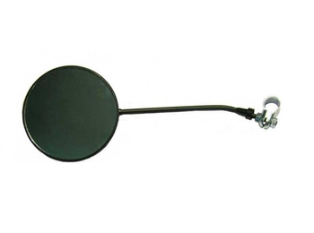 Lusterko okrągłe czarne (Ø120) uniwersalne M8 obejma