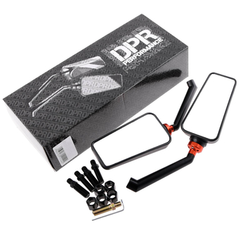 Lusterka uniwersalne M8 M10 czarne solidna konstrukcja DPR Performance