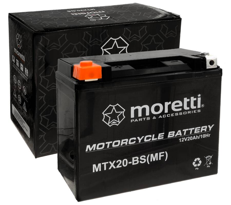 Akumulator HARLEY DAVIDSON AGM MTX20-BS Moretti YTX20-BS
