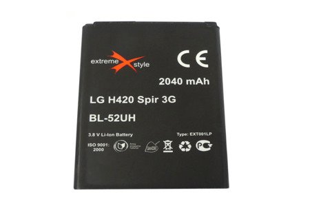 Bateria LG H420 Spirit 3G 2040mah li-ion zamiennik LG BL-52UH