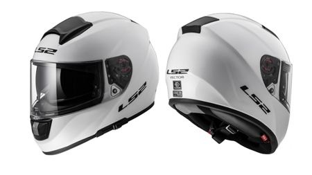 Kask integralny ls2 ff397 vector solid white